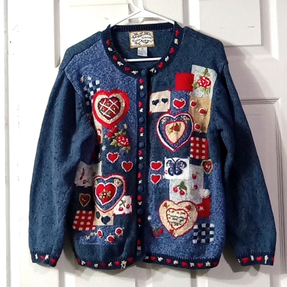 Heirloom Collectibles Sweaters - Heirloom Collectibles Hollydays women's sweater